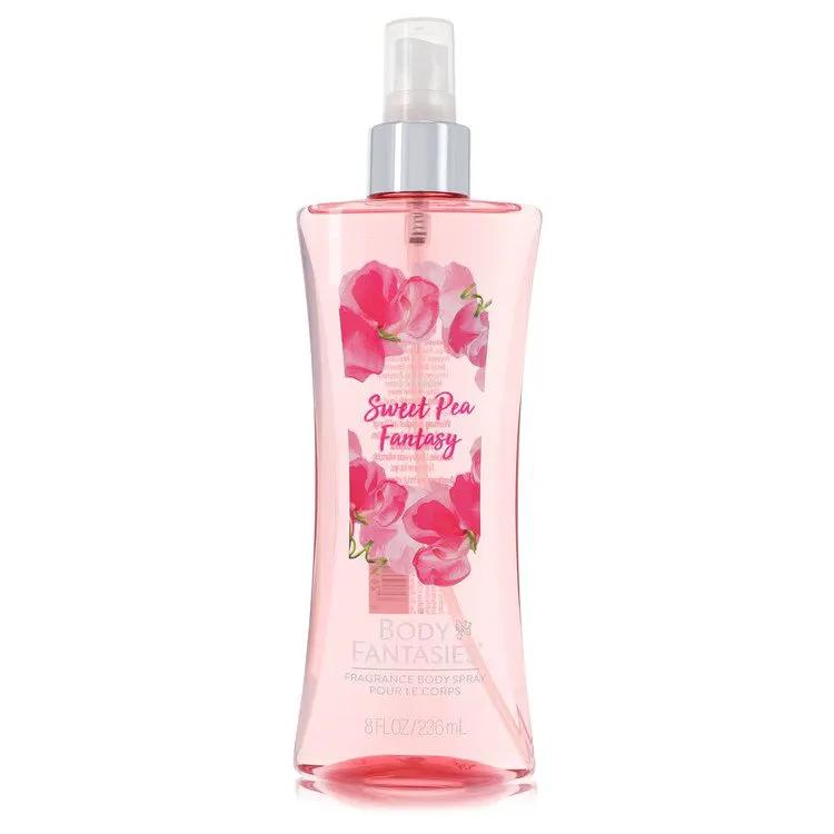 Body Fantasies Signature Pink Sweet Pea Fantasy by Parfums De Coeur Body Spray 8 oz for Women