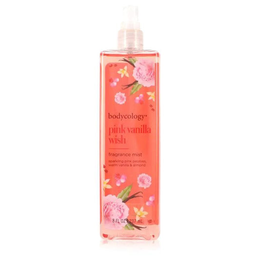 Bodycology Pink Vanilla Wish by Bodycology Fragrance Mist Spray 8 oz for Women