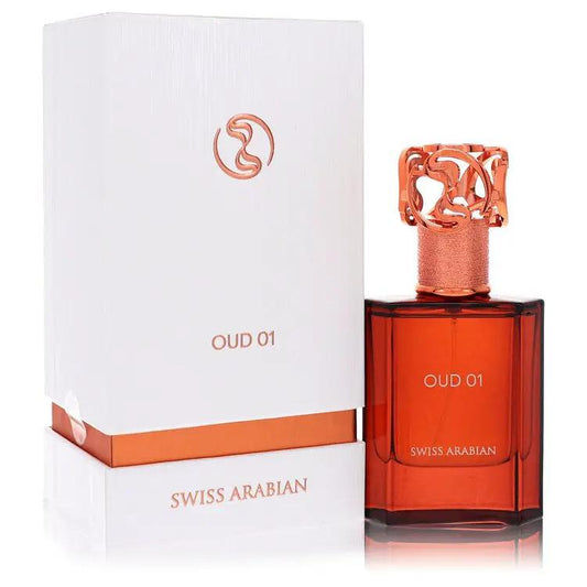 Swiss Arabian Oud 01 by Swiss Arabian Eau De Parfum Spray (Unisex) 1.7 oz for Men