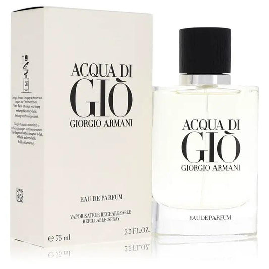 Acqua Di Gio by Giorgio Armani Eau De Parfum Refillable Spray 2.5 oz for Men